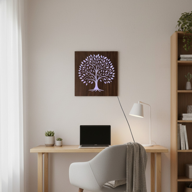 LED světelný obraz do obývacího pokoje, ložnice nebo kanceláře