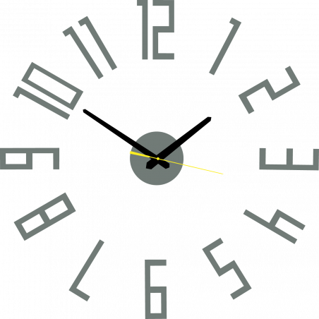 Moderní hodiny na zeď vyrobené z plastu. Moderní hodiny na zeď vyrobené z plastu.