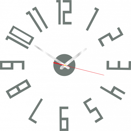 Moderní hodiny na zeď vyrobené z plastu. Vlastní výroba, X-momo Moderní hodiny na zeď vyrobené z plastu. Vlastní výroba, X-momo