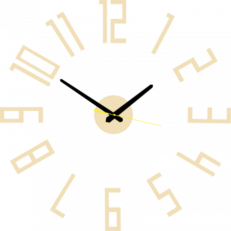 Moderní hodiny na zeď vyrobené z plastu. Vlastní výroba, X-momo Moderní hodiny na zeď vyrobené z plastu. Vlastní výroba, X-momo