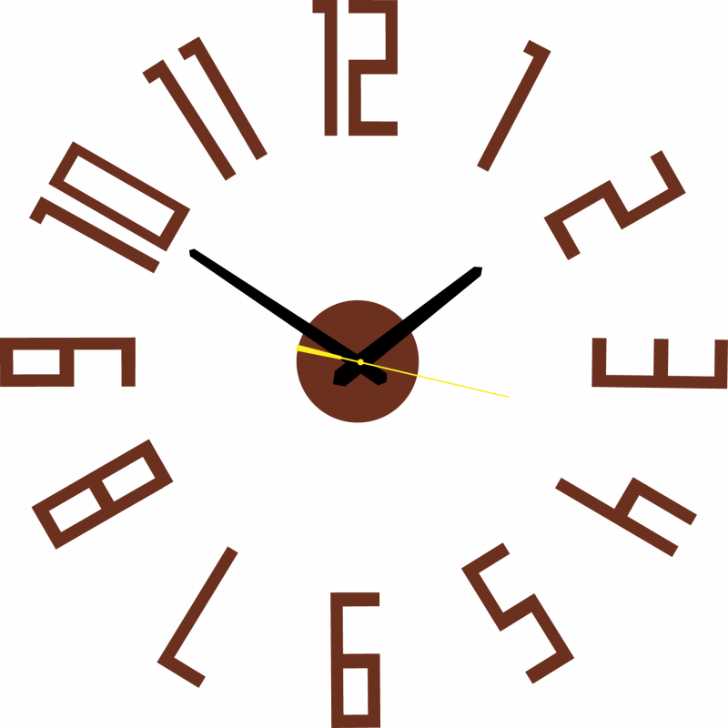 Design nástěnné hodiny do obývacího pokoje, kuchyně, dětského pokoje.