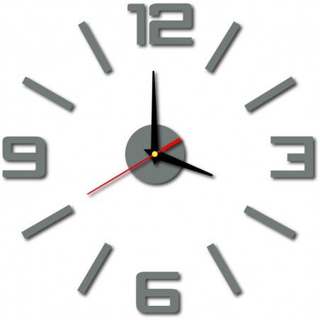 Moderní hodiny na zeď vyrobené z plastu. Vlastní výroba, X-momo