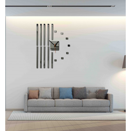 Moderní hodiny na zeď vyrobené z plastu. Vlastní výroba, X-momo Moderní hodiny na zeď vyrobené z plastu. Vlastní výroba, X-momo