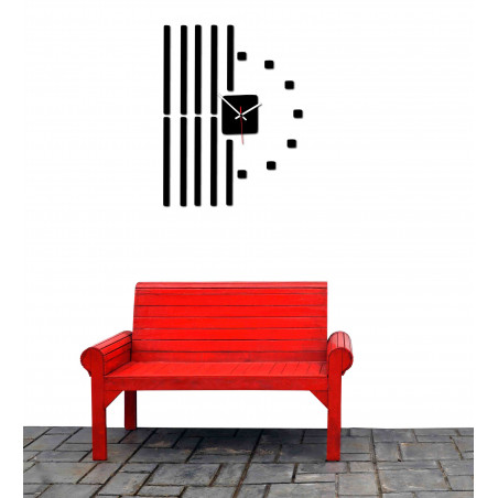 Moderní hodiny na zeď vyrobené z plastu. Vlastní výroba, X-momo Moderní hodiny na zeď vyrobené z plastu. Vlastní výroba, X-momo