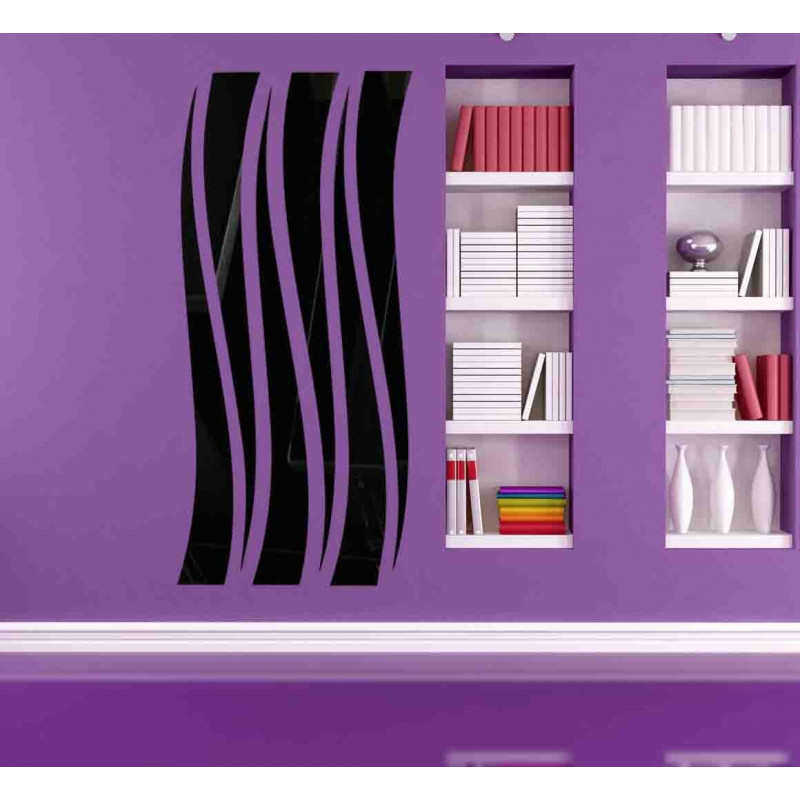 Moderní dekorační zrcadla. Zrcadlové a barevné samolepky na zeď, 3d samolepky vyrobené z akrylu