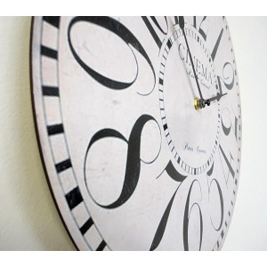 Hodiny z dřevěného kina MDF . Fi 34 cm