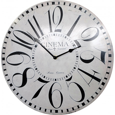 Hodiny z dřevěného kina MDF . Fi 34 cm Hodiny z dřevěného kina MDF . Fi 34 cm