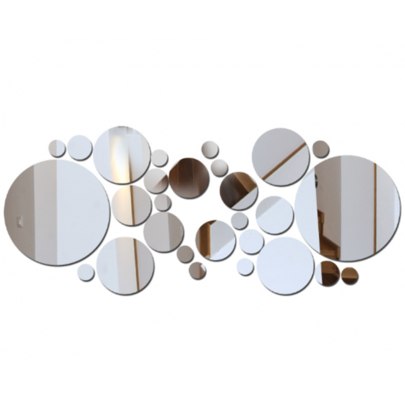 Dekorativní zrcadla. Zrcadlová samolepka na zeď, jako obraz nebo dekorace, 3d akrylová samolepka