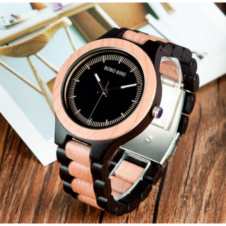 Náramkové hodinky READER vyrobené ze dřeva. Dámské a pánské hodinky.