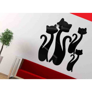 Moderní dekorační zrcadla. Zrcadlové a barevné samolepky na zeď, 3d samolepky vyrobené z akrylu 2