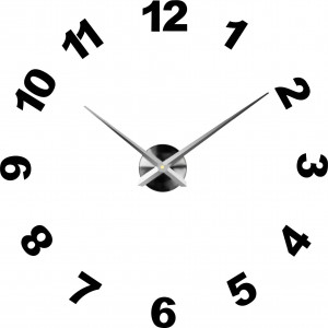 Nalepovací nástěnné hodiny,luxusní hodiny na stentu,plastové hodiny 2