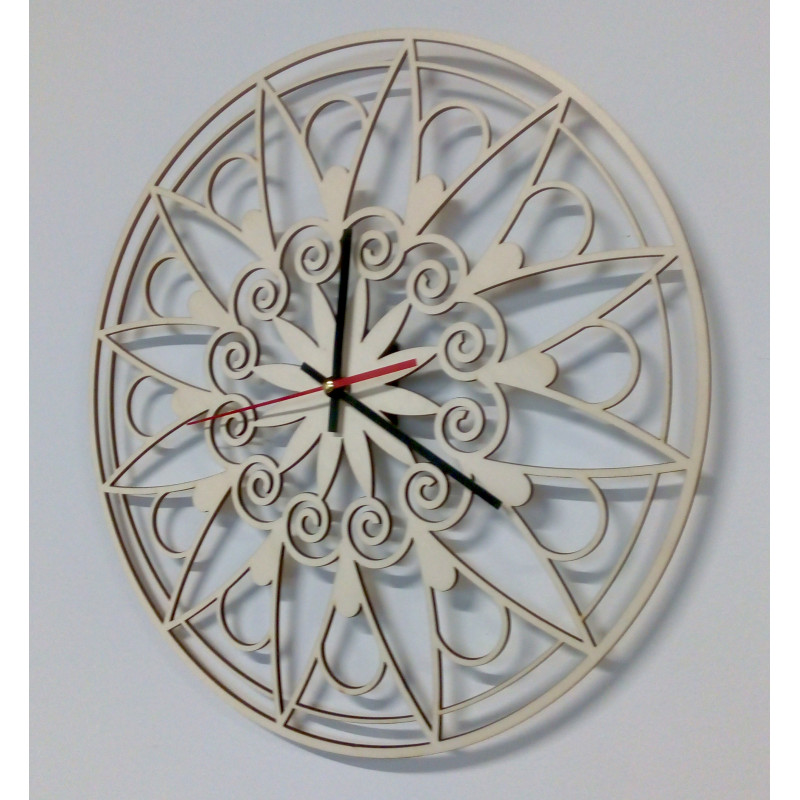 Moderní nástěnné hodiny, nástěnné hodiny jako dárek, 3D hodiny Mandala.