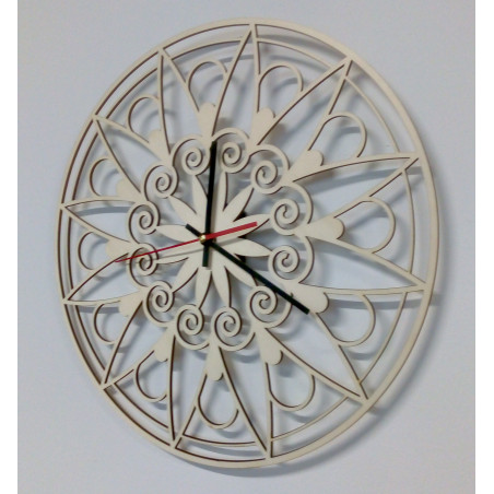 Moderní nástěnné hodiny, nástěnné hodiny jako dárek, 3D hodiny Mandala.