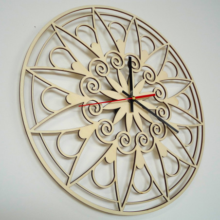 Moderní nástěnné hodiny, nástěnné hodiny jako dárek, 3D hodiny Mandala.