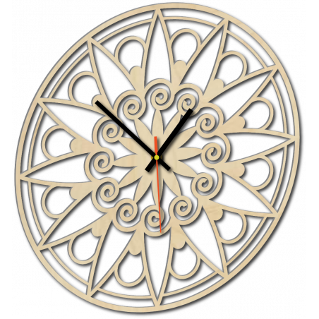 Moderní nástěnné hodiny, nástěnné hodiny jako dárek, 3D hodiny Mandala.