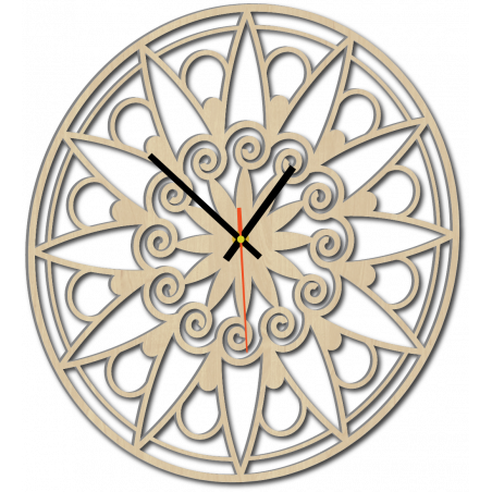 Moderní nástěnné hodiny, nástěnné hodiny jako dárek, 3D hodiny Mandala.