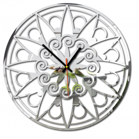 Moderní nástěnné hodiny, nástěnné hodiny jako dárek, 3D hodiny Mandala.