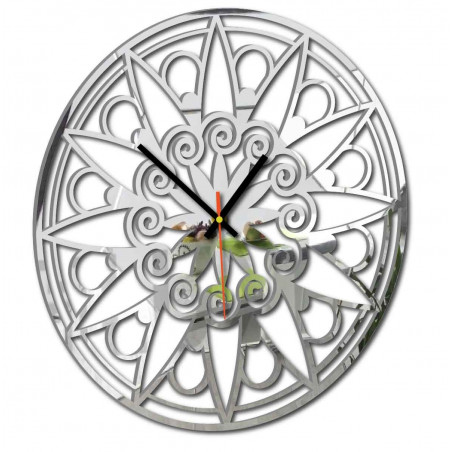 Moderní nástěnné hodiny, nástěnné hodiny jako dárek, 3D hodiny Mandala.