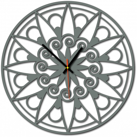 Moderní nástěnné hodiny, nástěnné hodiny jako dárek, 3D hodiny Mandala.