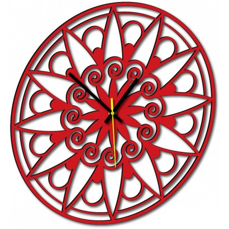 Moderní nástěnné hodiny, nástěnné hodiny jako dárek, 3D hodiny Mandala.