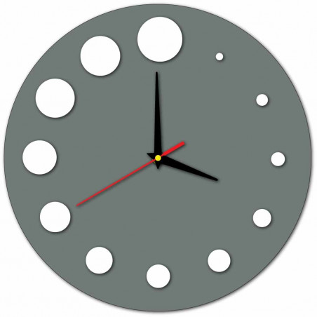 Moderné hodiny na stenu vyrobené z plastu. Vlastná výroba, X-momo Moderné hodiny na stenu vyrobené z plastu. Vlastná výroba, X-momo