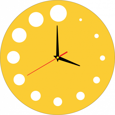 Moderné hodiny na stenu vyrobené z plastu. Vlastná výroba, X-momo Moderné hodiny na stenu vyrobené z plastu. Vlastná výroba, X-momo