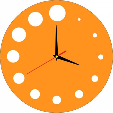 Moderné hodiny na stenu vyrobené z plastu. Vlastná výroba, X-momo Moderné hodiny na stenu vyrobené z plastu. Vlastná výroba, X-momo