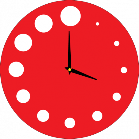 Moderné hodiny na stenu vyrobené z plastu. Vlastná výroba, X-momo Moderné hodiny na stenu vyrobené z plastu. Vlastná výroba, X-momo