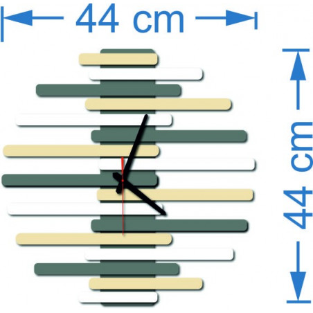 Rozměry nástěnných hodin z plastu. Trendy hodiny jako obrázek.