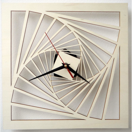 Moderní hodiny na zeď, nástěnné hodiny ze dřeva, překližka Moderní hodiny na zeď, nástěnné hodiny ze dřeva, překližka