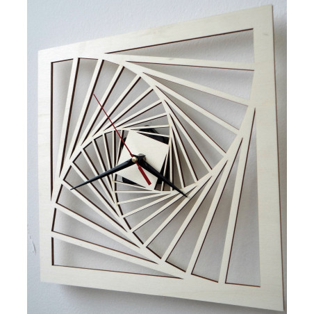 Moderní hodiny na zeď, nástěnné hodiny ze dřeva, překližka Moderní hodiny na zeď, nástěnné hodiny ze dřeva, překližka