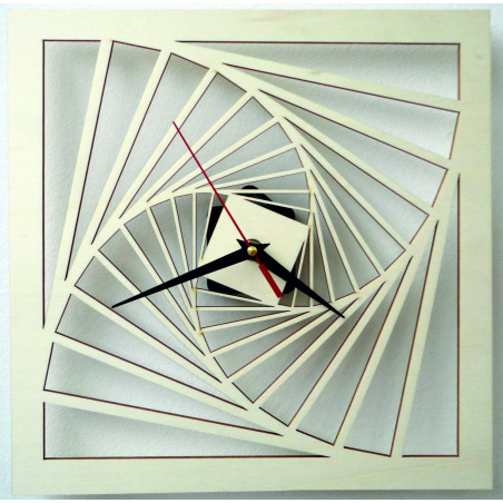 Moderní hodiny na zeď, nástěnné hodiny ze dřeva, překližka Moderní hodiny na zeď, nástěnné hodiny ze dřeva, překližka