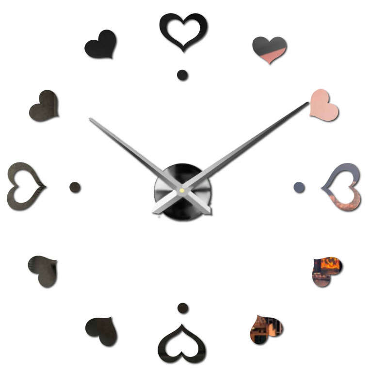 Nalepovací nástěnné hodiny,luxusní hodiny na stentu,plastové hodiny