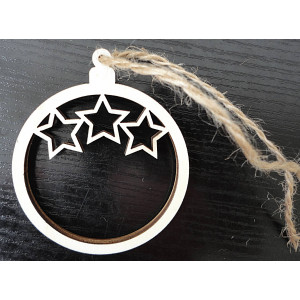 Ozdoby ze dřeva a plastu, vánoční ozdoby, dřevěné vintage doplňky 2