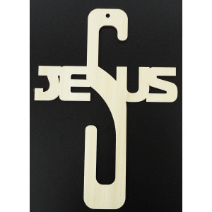 Dřevěná dekorace křížek - Jesus, rozměr-250x180 mm 2