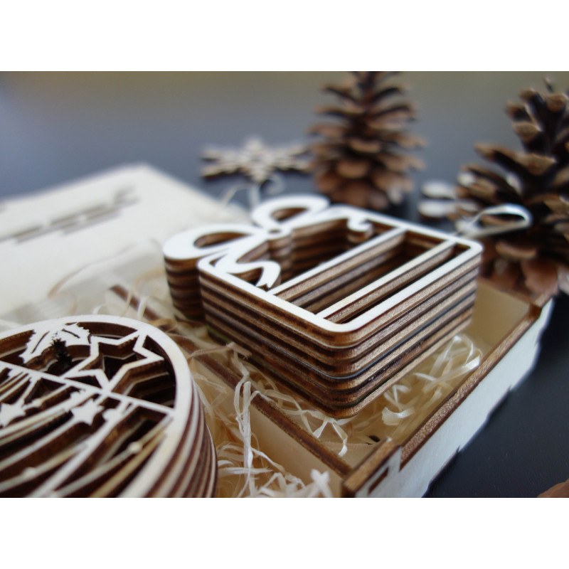 Ozdoby ze dřeva a plastu, vánoční ozdoby, dřevěné vintage doplky