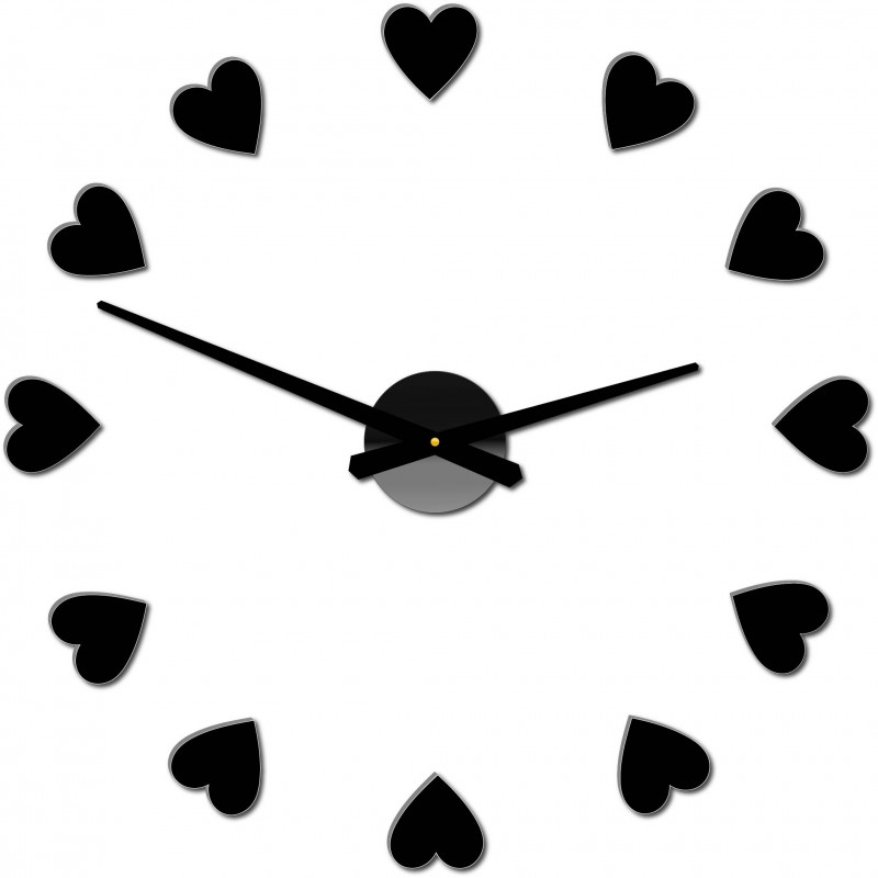 Lepicí hodiny na zeď, luxusní nástěnné hodiny, plastové hodiny