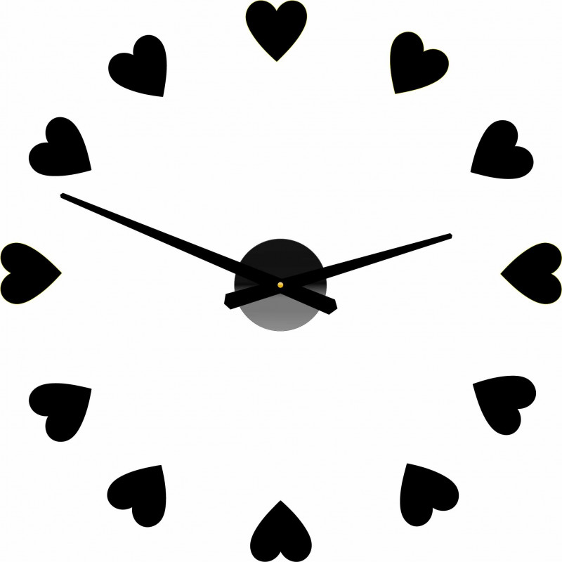 Lepicí hodiny na zeď, luxusní nástěnné hodiny, plastové hodiny