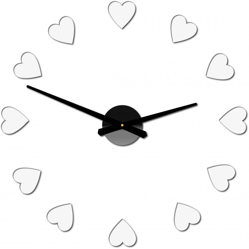 Lepicí hodiny na zeď, luxusní nástěnné hodiny, plastové hodiny