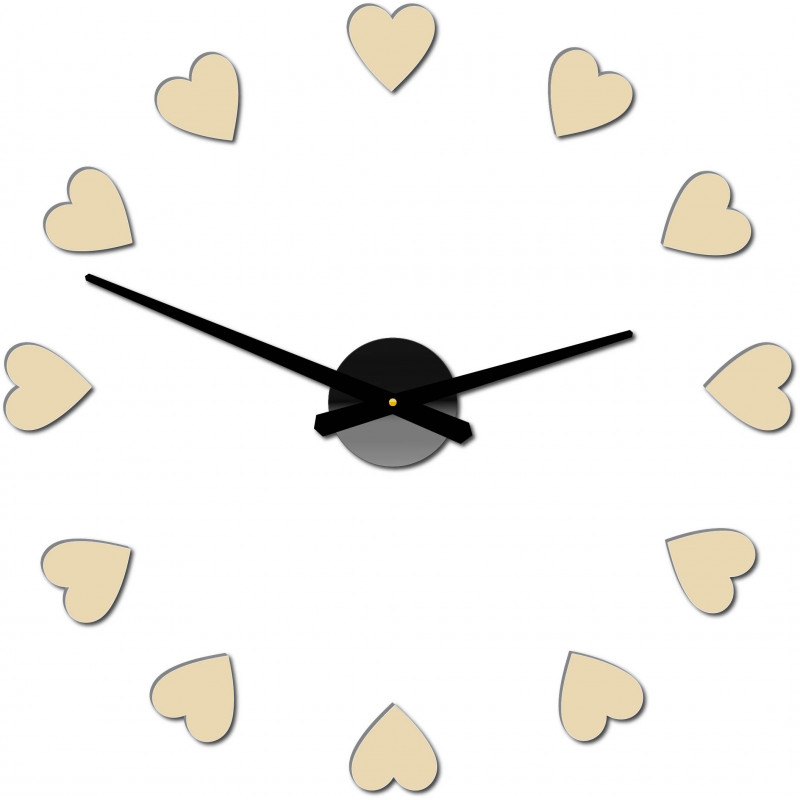 Lepicí hodiny na zeď, luxusní nástěnné hodiny, plastové hodiny