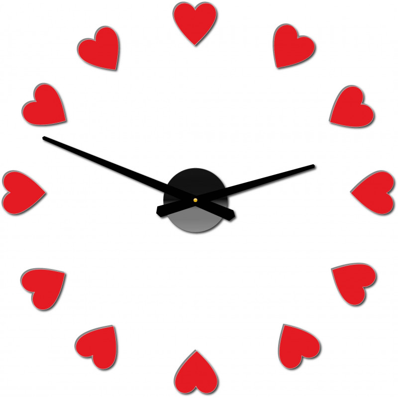 Lepicí hodiny na zeď, luxusní nástěnné hodiny, plastové hodiny