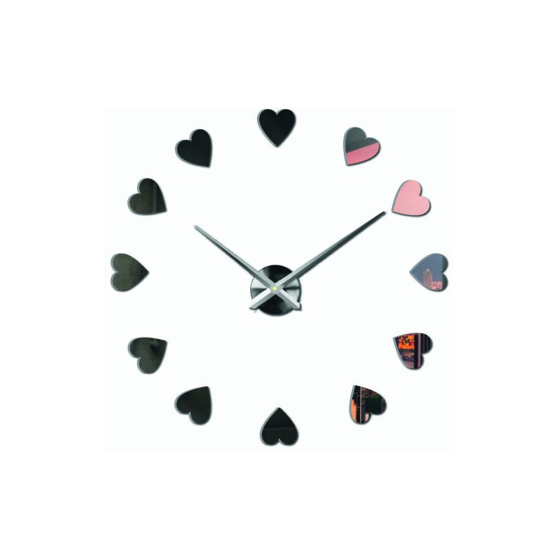 Lepicí hodiny na zeď, luxusní nástěnné hodiny, plastové hodiny