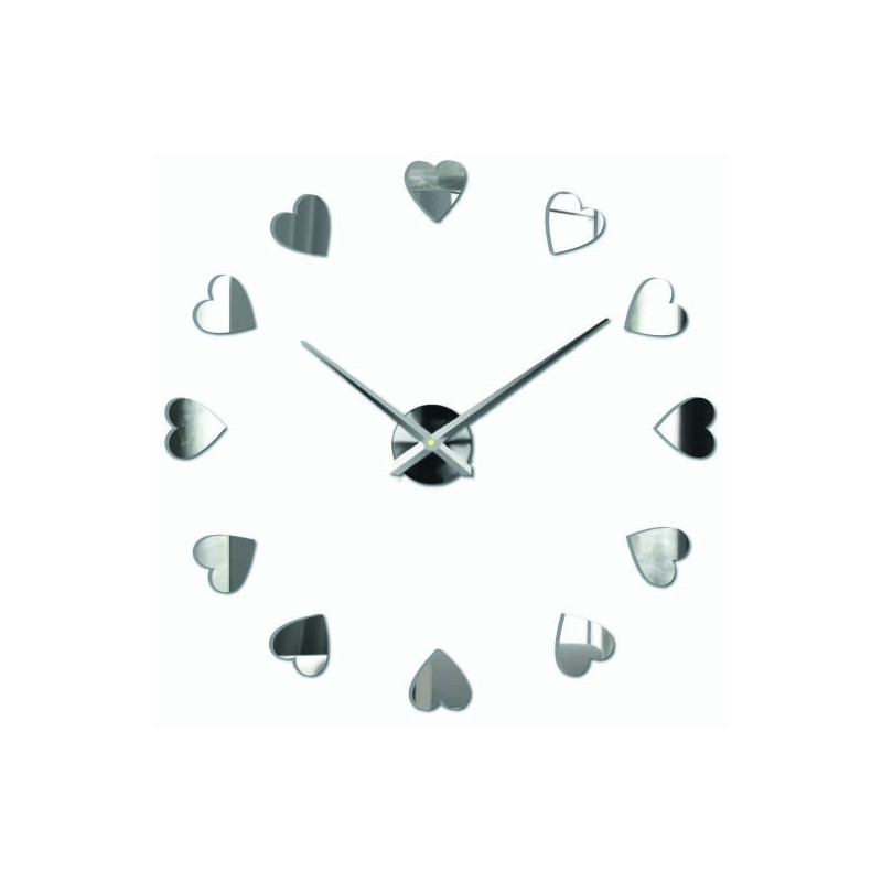 Lepicí hodiny na zeď, luxusní nástěnné hodiny, plastové hodiny