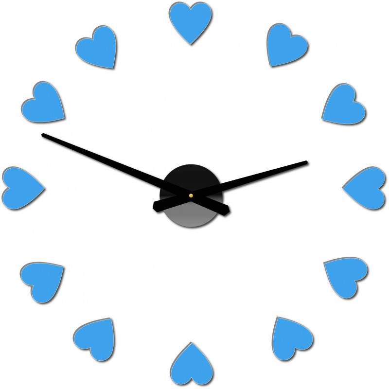 Lepicí hodiny na zeď, luxusní nástěnné hodiny, plastové hodiny