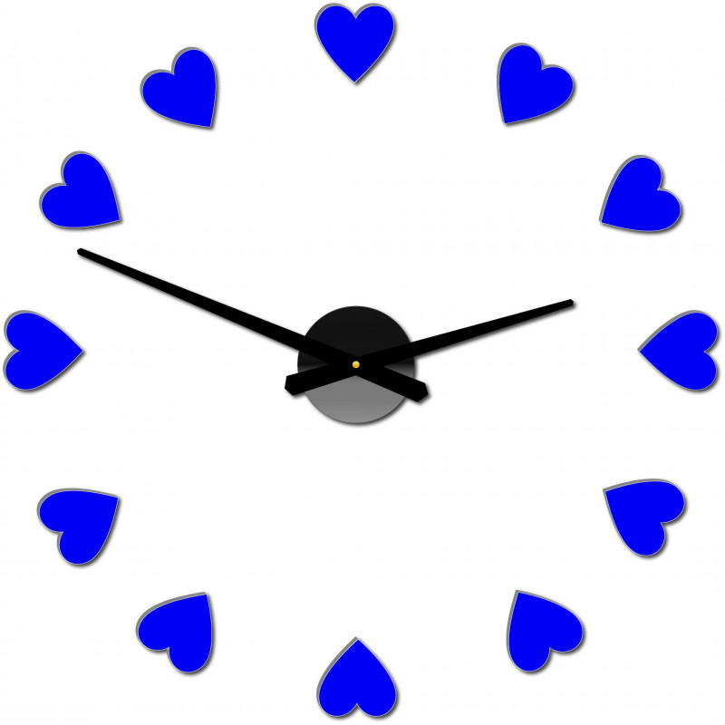 Lepicí hodiny na zeď, luxusní nástěnné hodiny, plastové hodiny