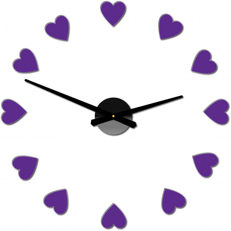 Lepicí hodiny na zeď, luxusní nástěnné hodiny, plastové hodiny