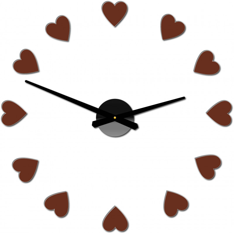 Lepicí hodiny na zeď, luxusní nástěnné hodiny, plastové hodiny