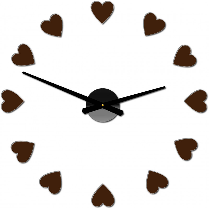 Lepicí hodiny na zeď, luxusní nástěnné hodiny, plastové hodiny