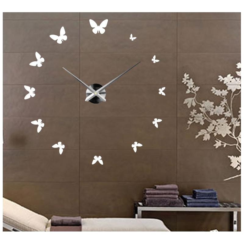 Nalepovací nástěnné hodiny,luxusní hodiny na stentu,plastové hodiny