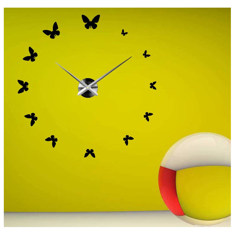 Nalepovací nástěnné hodiny,luxusní hodiny na stentu,plastové hodiny